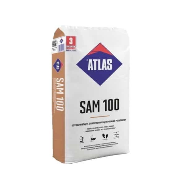 Atlas SAM 100 gipsgebonden egaline (5-30mm) 25 KG
