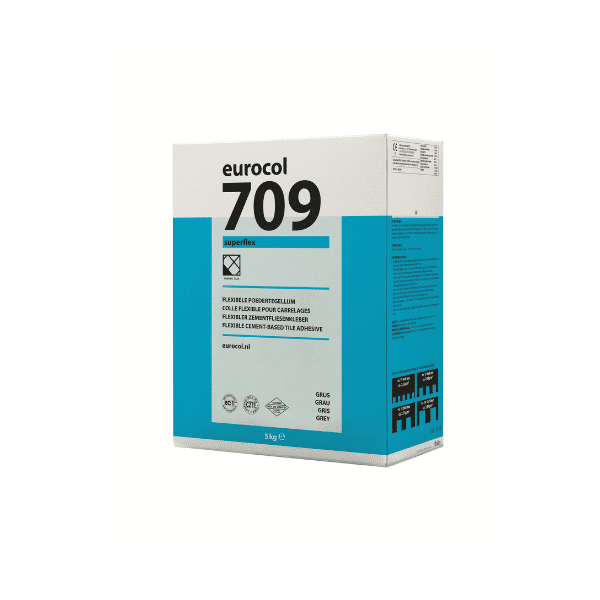 EUROCOL 709 Superflex speciaal tegellijm grijs, 5KG, 25KG