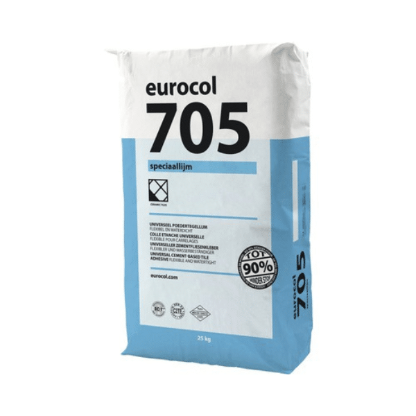EUROCOL 705 Flexibele speciaal tegellijm, 5KG, 25KG