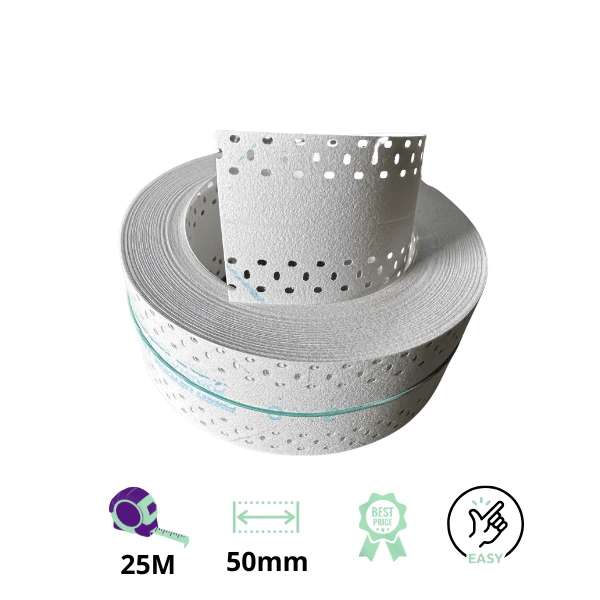 Stuc hoekprofiel flex gipsplaat 50mm- 25M