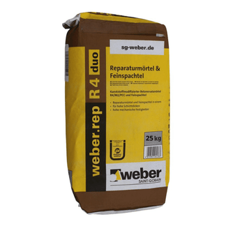 WEBER REP R4 duo Reparatiemortel 25kg – EgalineXXL