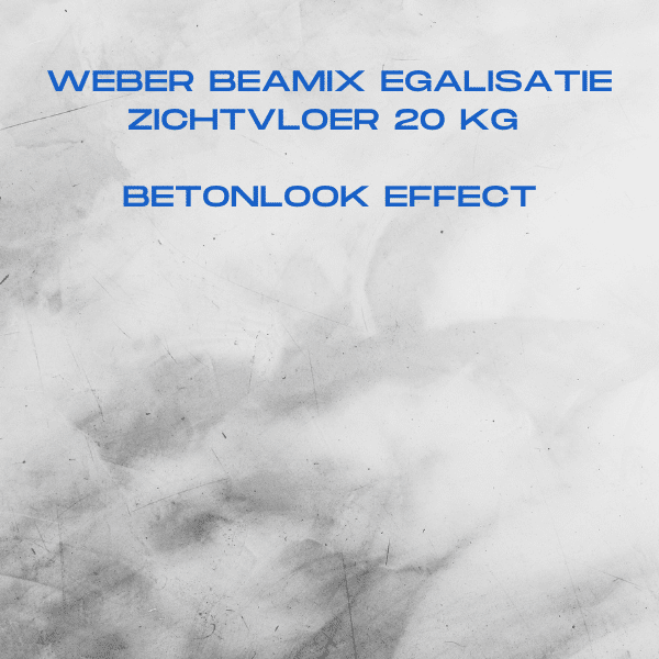 Weber Beamix egalisatie zichtvloer 20 kg 4-30mm